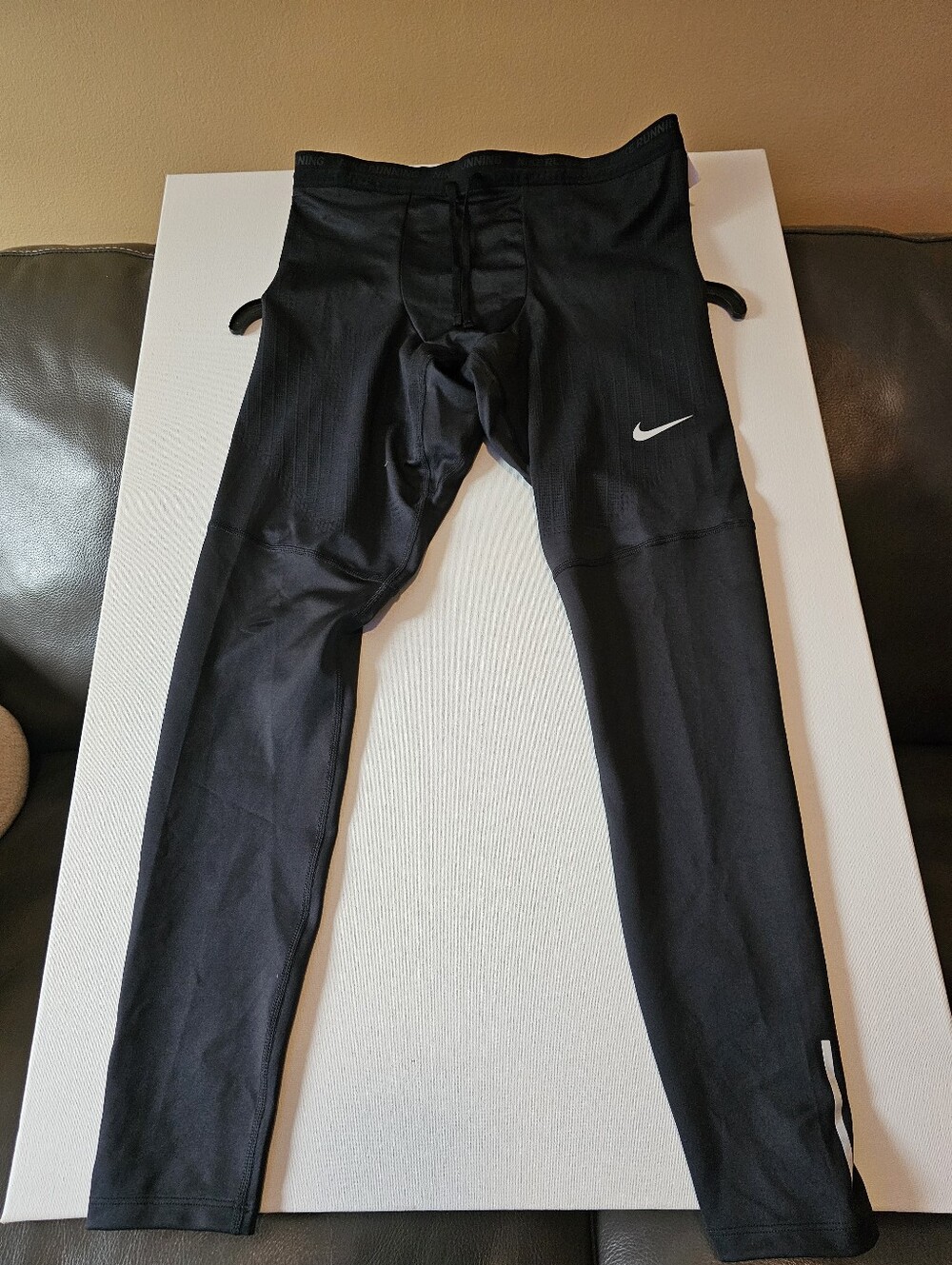 Nike Phenom Elite Dri Fit Running Tights Black CZ8823 Size Large